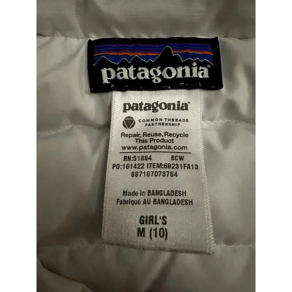 Patagonia Girls' Down Sweater Jacket size M (10) - Picture 5 of 12